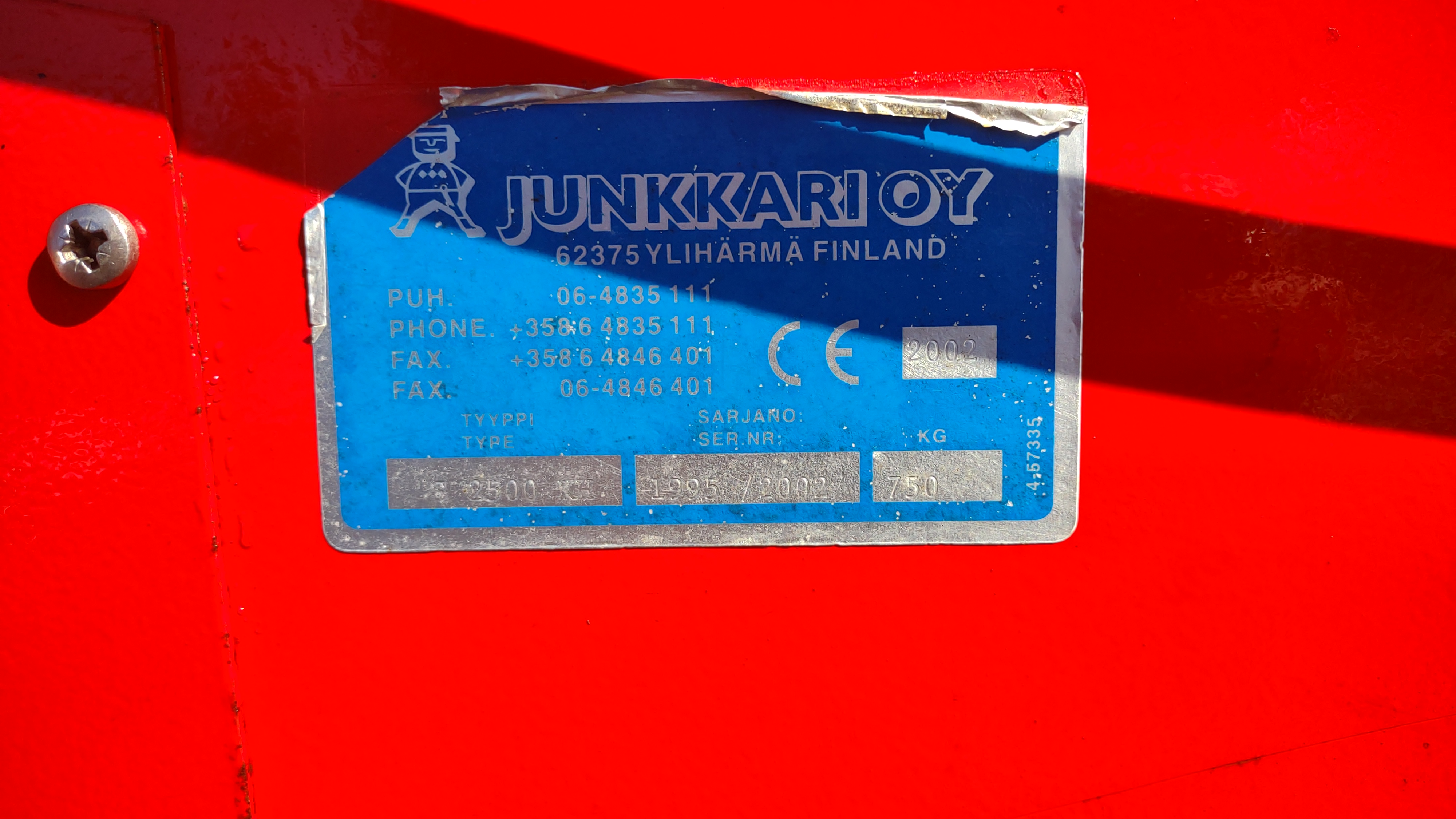 Junkkari Simulta KH2500 kylvölannoitin, käytetty 