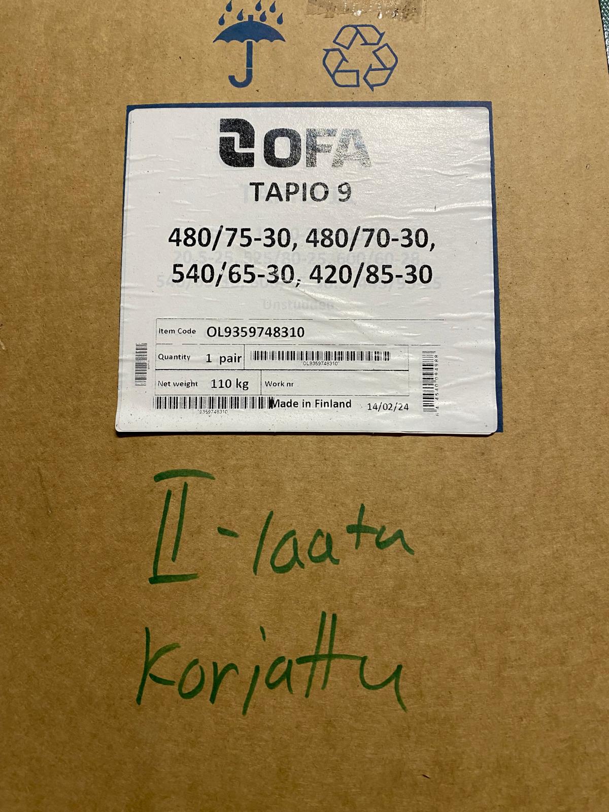 Tapio 9mm Nastaketjut 540/65-30, korjatut