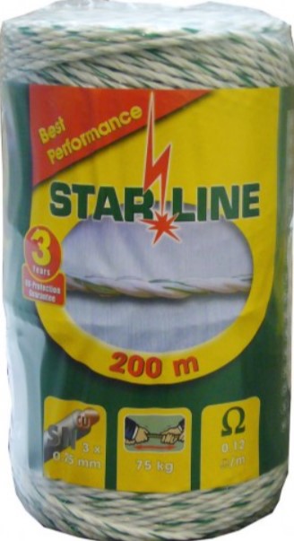 StarLine Aitalanka 44525 valko-vihreä-keltainen 3 x 0,25 mm