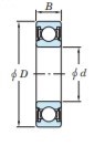 6308 2RS KOYO Kuulalaakeri