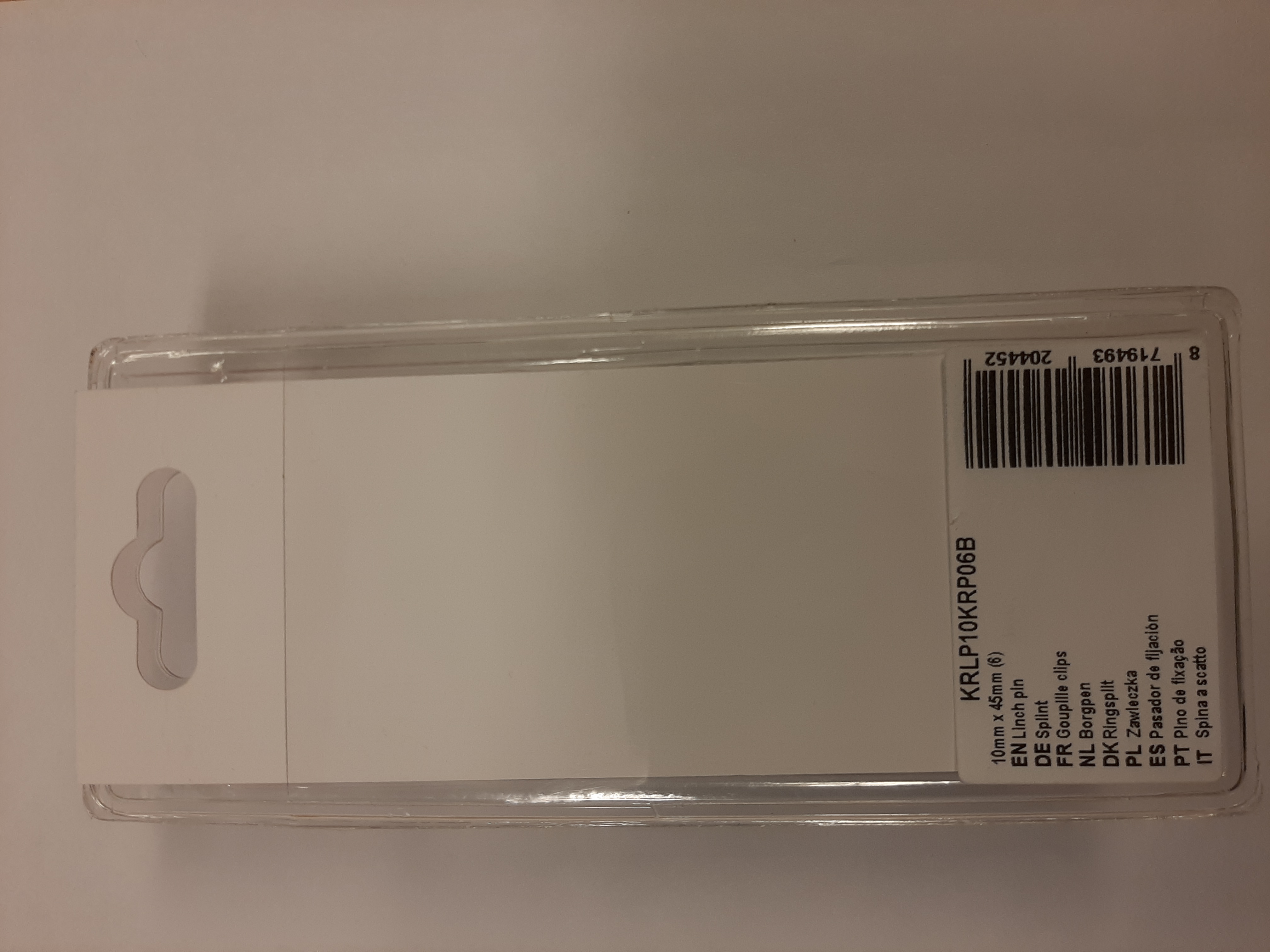 KRLP10KRP06B Rengassokka 10x45mm